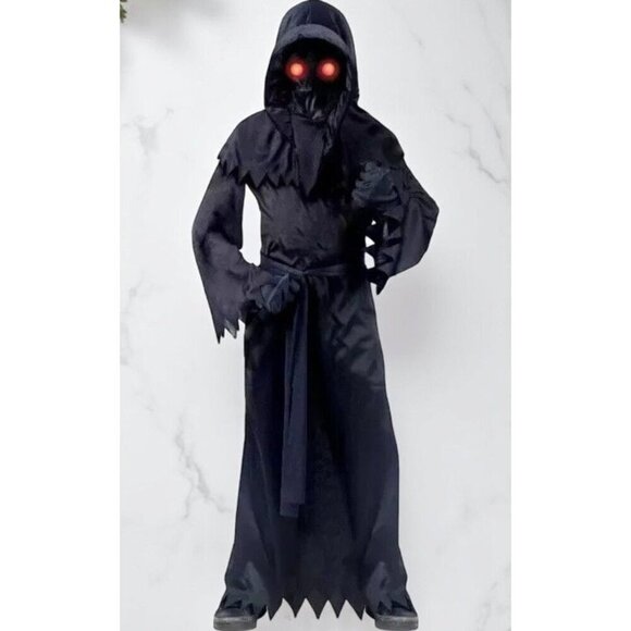 Boys Medium Fade In & Out Phantom Costume Glowing Eyes By Way To Celebrate NEW - Picture 3 of 6